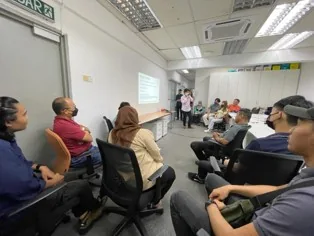 HSR colleagues participating in internal training session